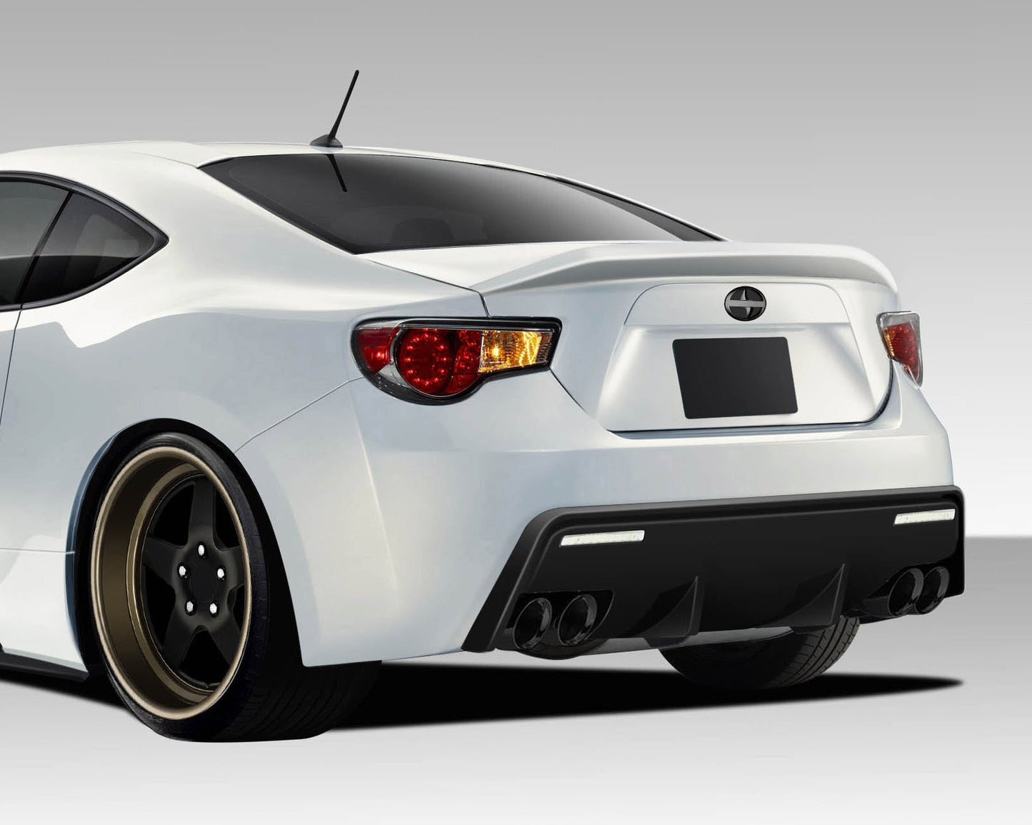 Scion FR-S / Toyota 86 / Subaru BRZ 2013-2020 86-R Rear Bumper Cover Duraflex