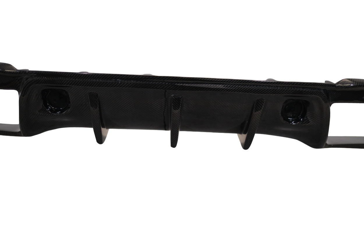 Ford Mustang 2018-2023 Carbon Fiber Grid Rear Diffuser Carbon Creations