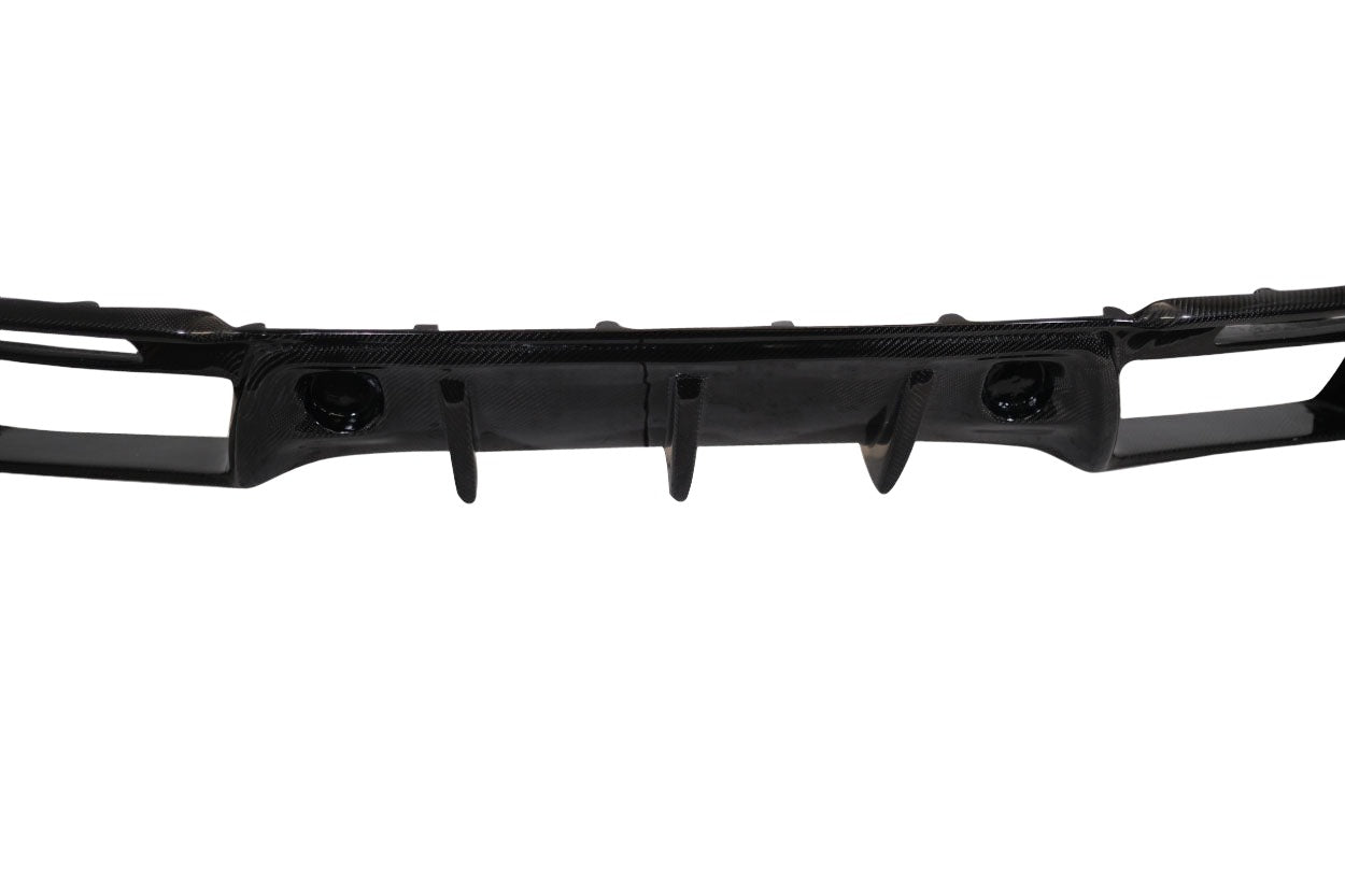 Ford Mustang 2018-2023 Carbon Fiber Grid Rear Diffuser Carbon Creations