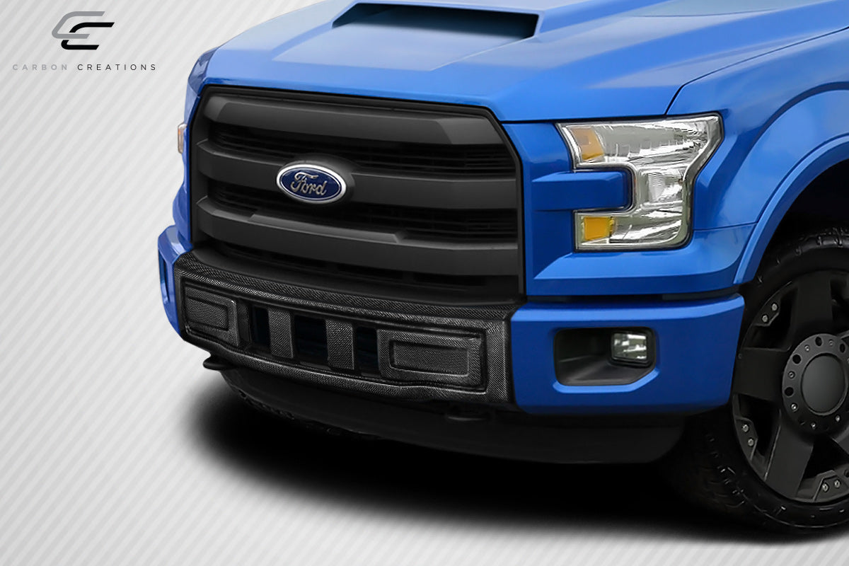 Ford F-150 2015-2020 Carbon Fiber BSZ Front Bumper Grille Carbon Creations