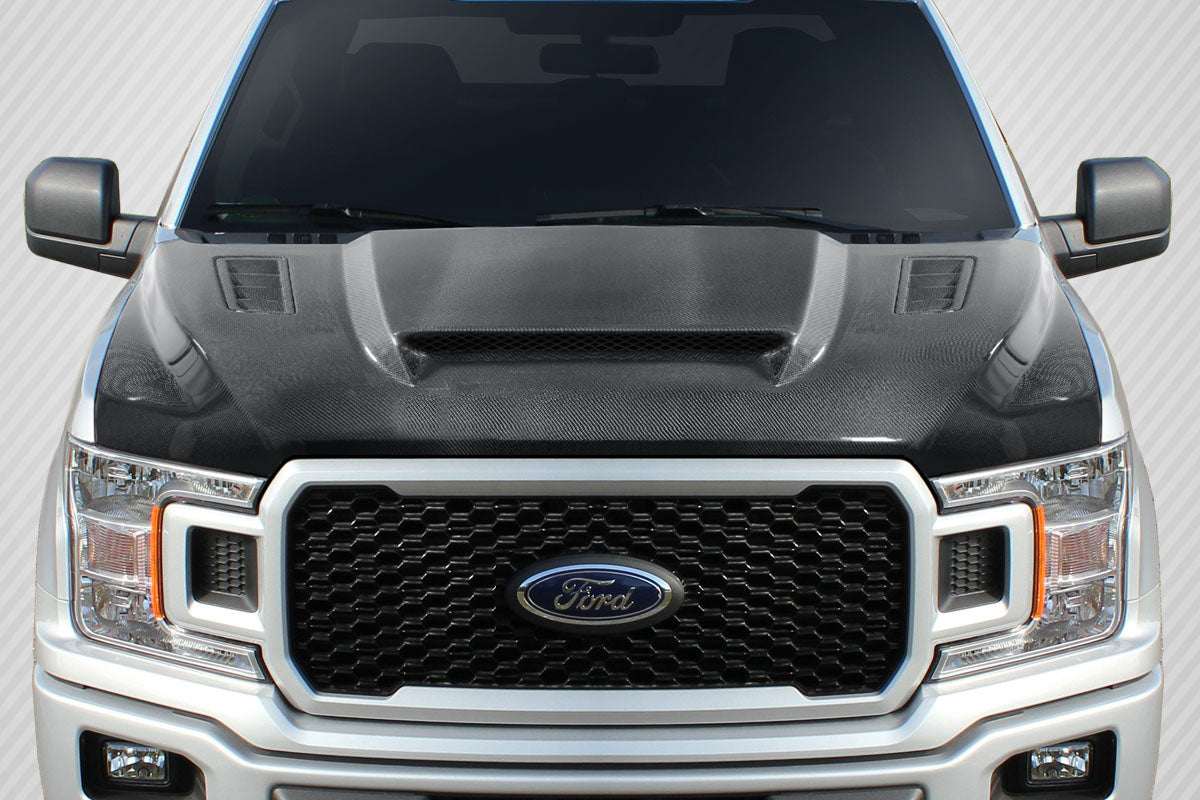 Ford F-150 2015-2020 Carbon Fiber CVX Hood Carbon Creations