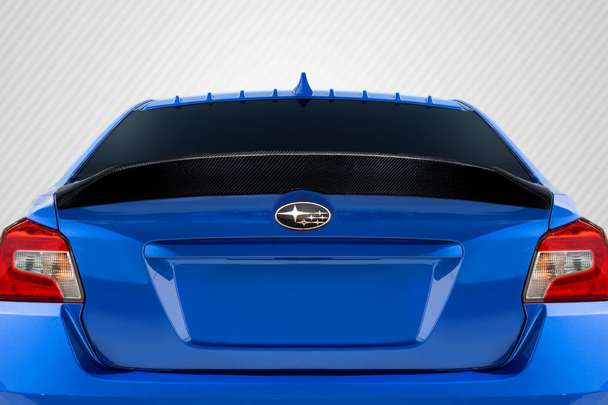 Subaru WRX STI 2015-2021 Carbon Fiber Duckbill V2 Rear Wing Spoiler Carbon Creations