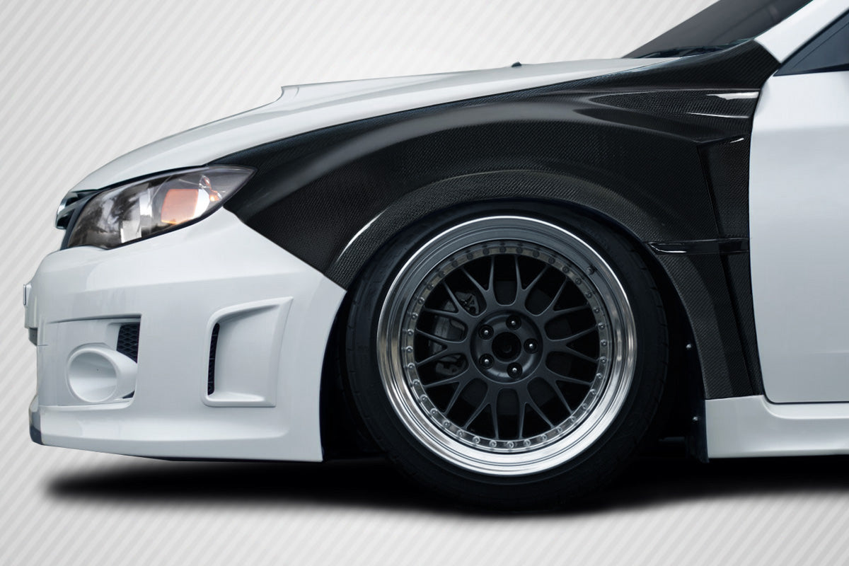 Subaru Impreza WRX STI 2008-2014 Carbon Fiber VRS 8MM Front Fenders Carbon Creations