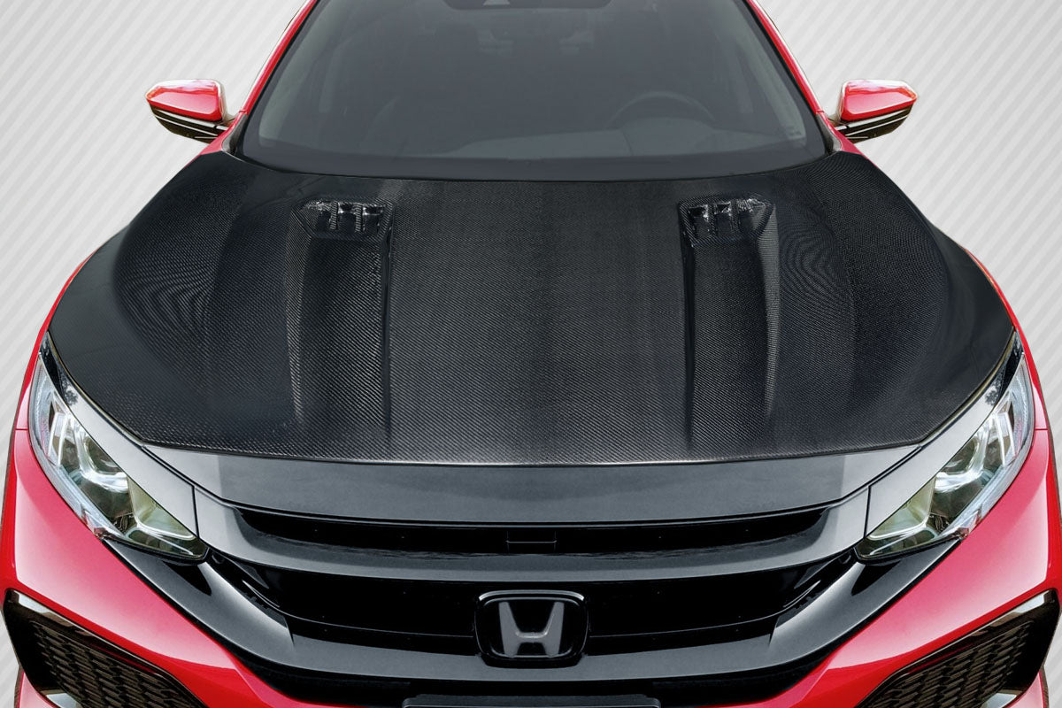 Honda Civic 2016-2021 Carbon Fiber Broman Hood Carbon Creations