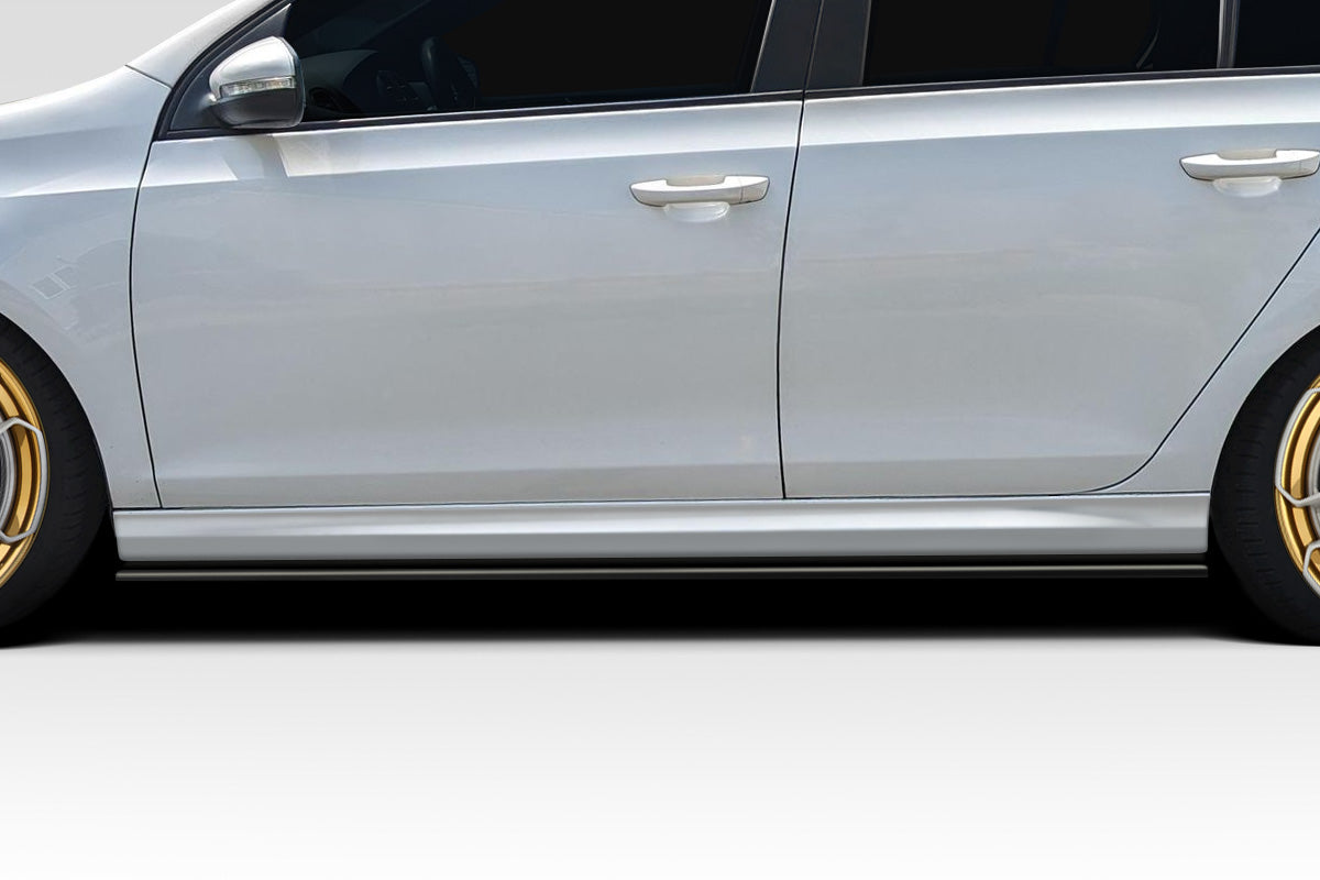 Volkswagen Golf GTi 2010-2014 R400 Look Side Skirt Rocker Panel Splitters Duraflex