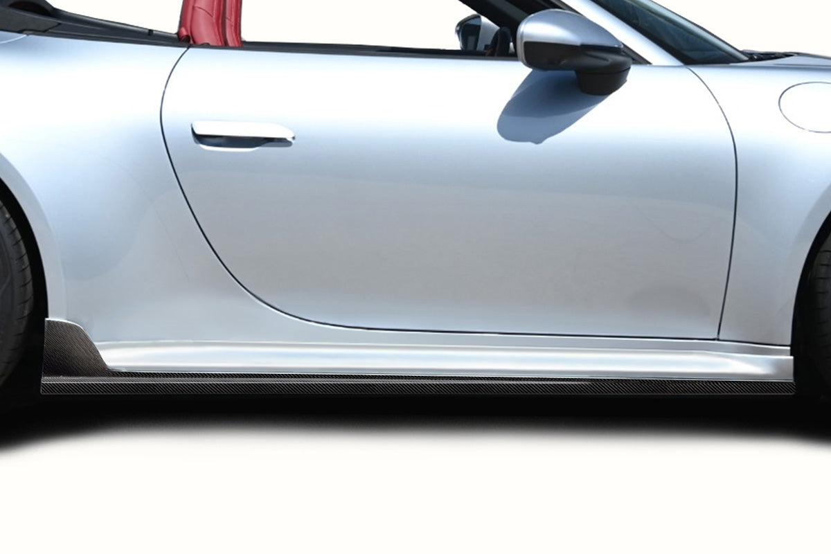 Porsche Carrera 911 992 (2020-2022) Carbon Fiber Taveran Side Skirt Rocker Panel Splitters