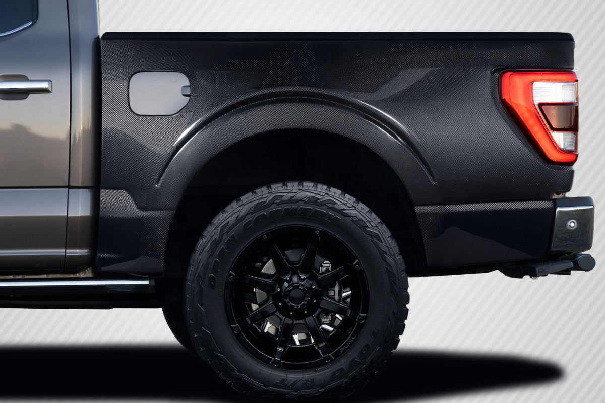 Ford F-150 2021-2023 Carbon Fiber Maxxen Rear Fenders Carbon Creations