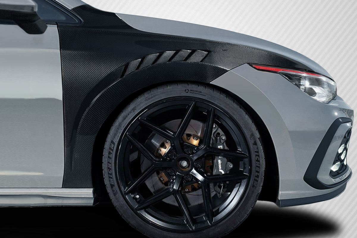 Volkswagen Golf GTi 2022-2023 Carbon Fiber Victory Front Fenders Carbon Creations