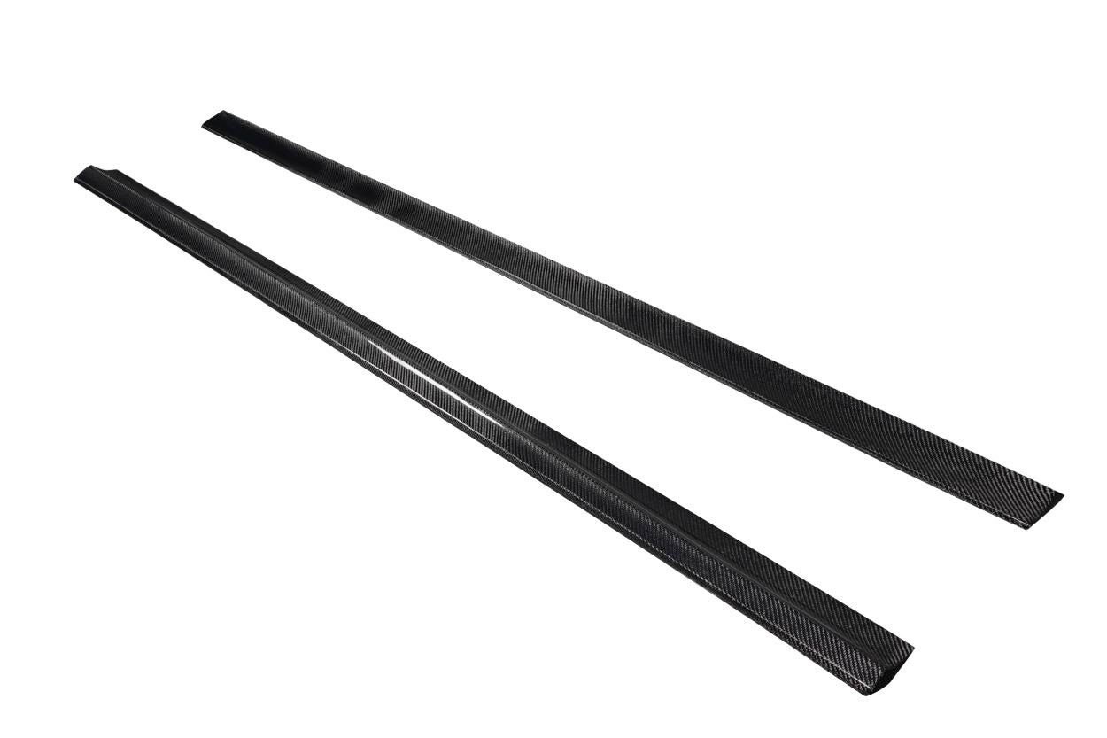 Mercedes C-Class W204 2008-2014 Carbon Fiber Radian Side Skirt Rocker Panel Splitters Carbon Creations