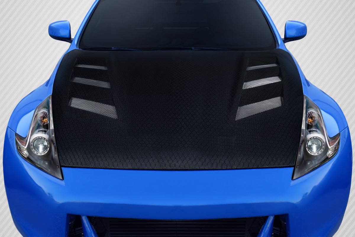 Nissan 370Z Z34 2009-2020 Carbon Fiber Geo6ix AM-S Hood Carbon Creations