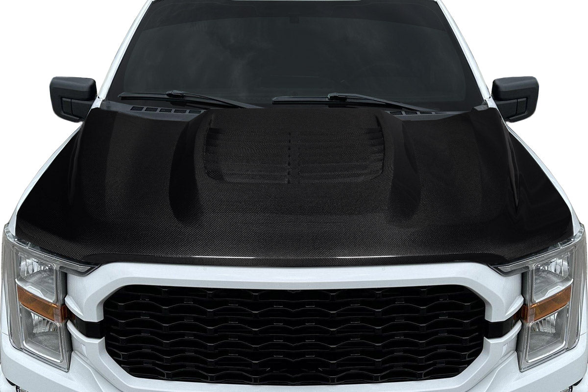 Ford F-150 2021-2023 Carbon Fiber Adventure Hood Carbon Creations