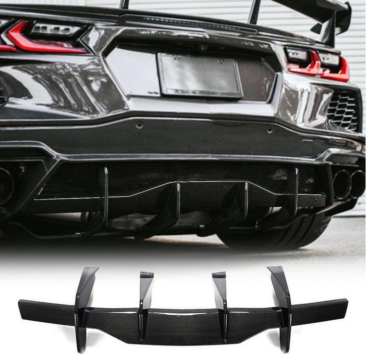Chevrolet Corvette C8 Carbon Fiber Rear Diffuser ASC