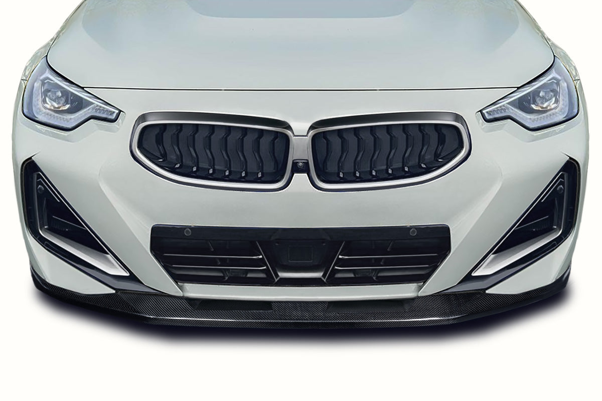 BMW 2 Series M240i G42 Carbon Fiber Unplugged Front Lip Spoiler Air Dam