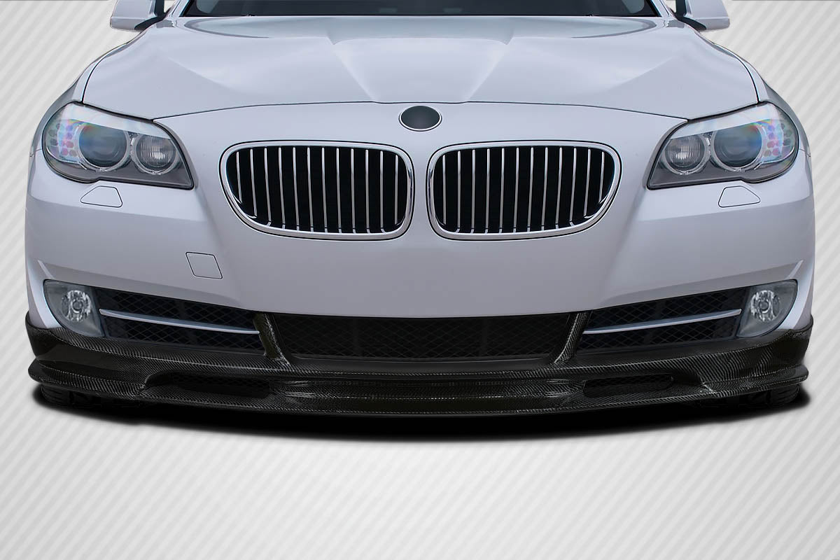 BMW 5 Series F10 2011-2016 Carbon Fiber Wave Front Lip Spoiler Air Dam Carbon Creations