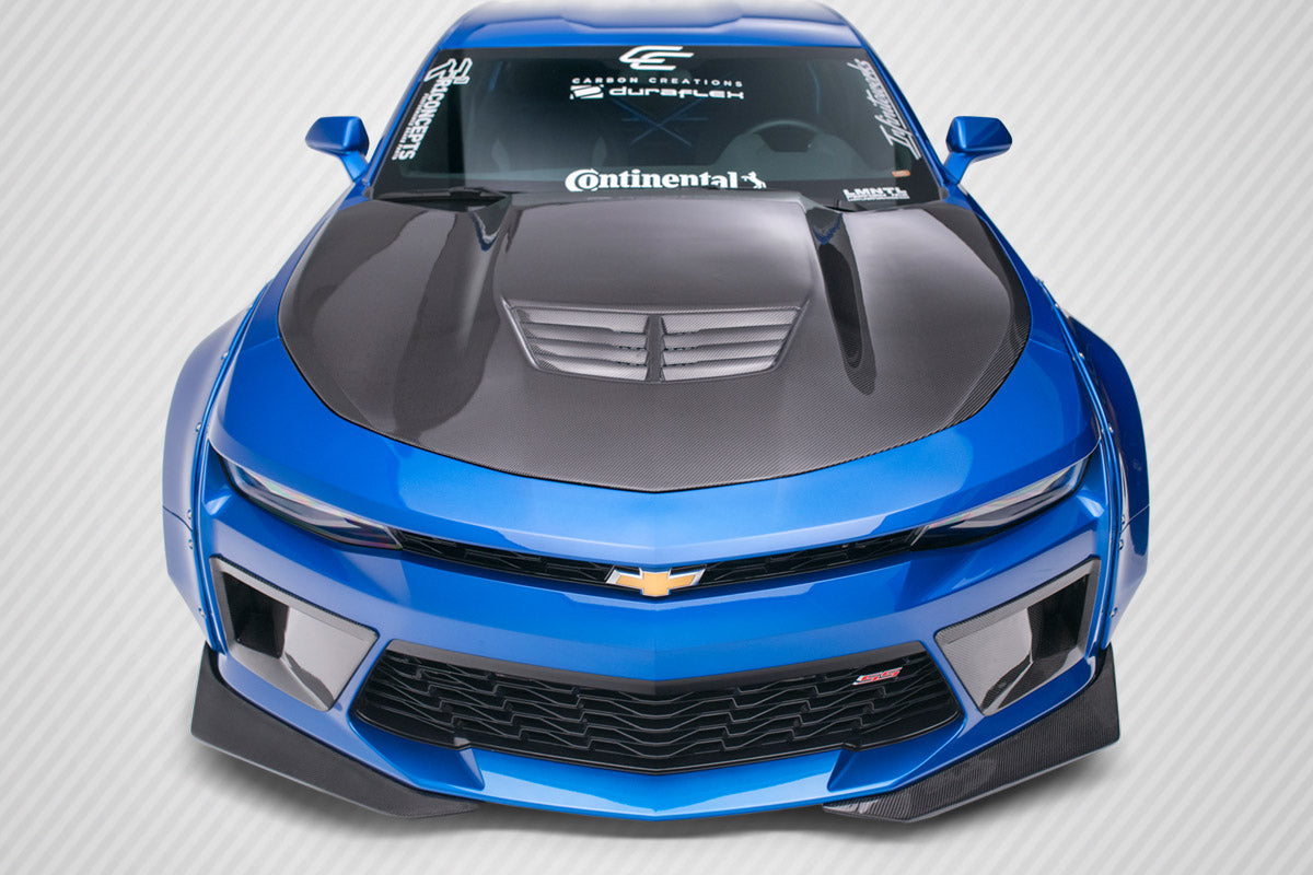 Chevrolet Camaro 2016-2023 Carbon Fiber DriTech Grid Hood Carbon Creations