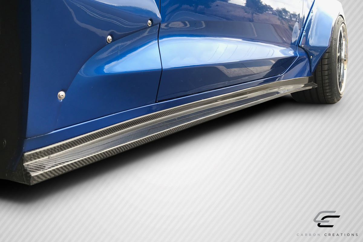 Chevrolet Camaro 2016-2023 Carbon Fiber Grid Side Splitters Carbon Creations