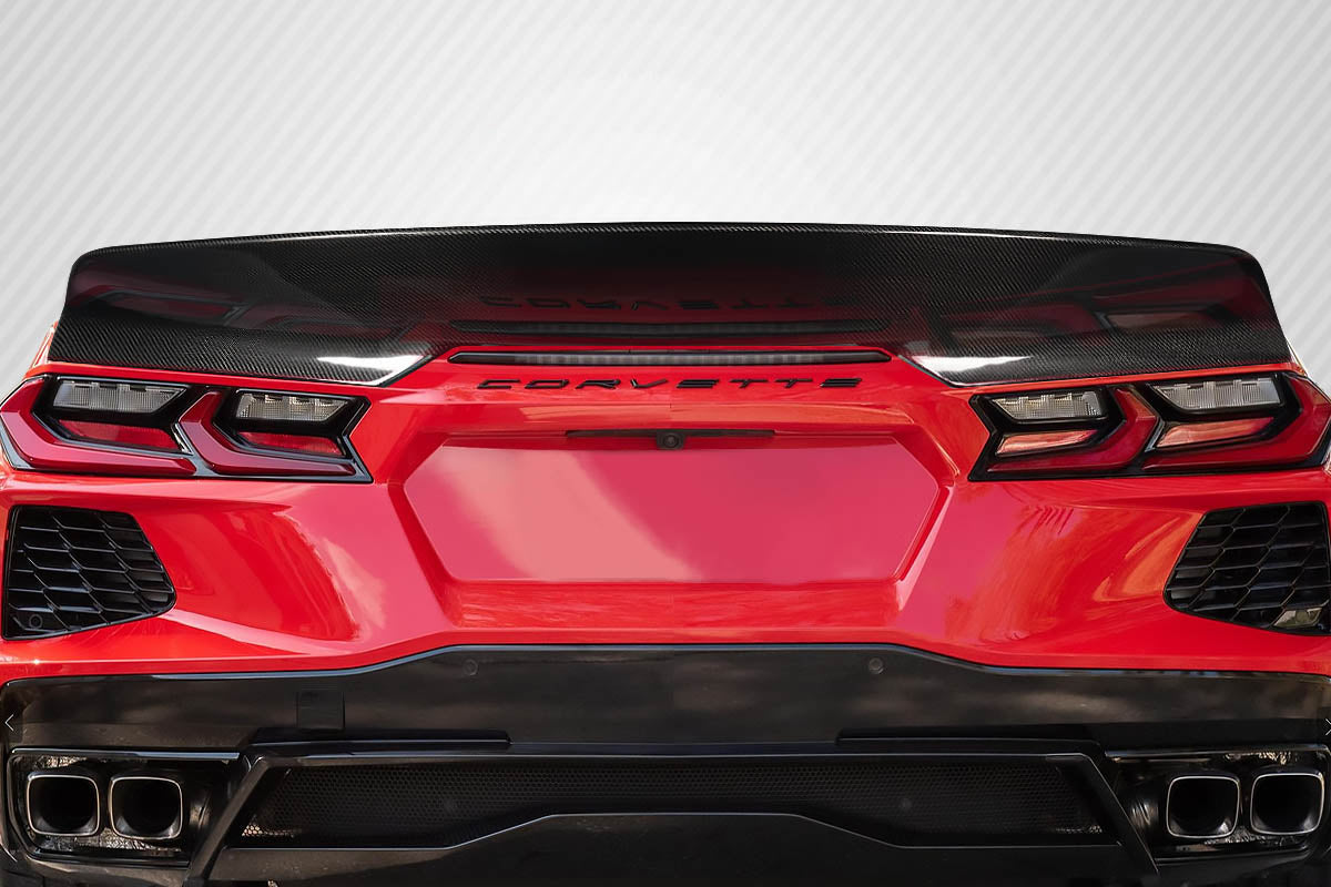 Chevrolet Corvette C8 Carbon Fiber Duckbill Rear Wing Spoiler Carbon Creations