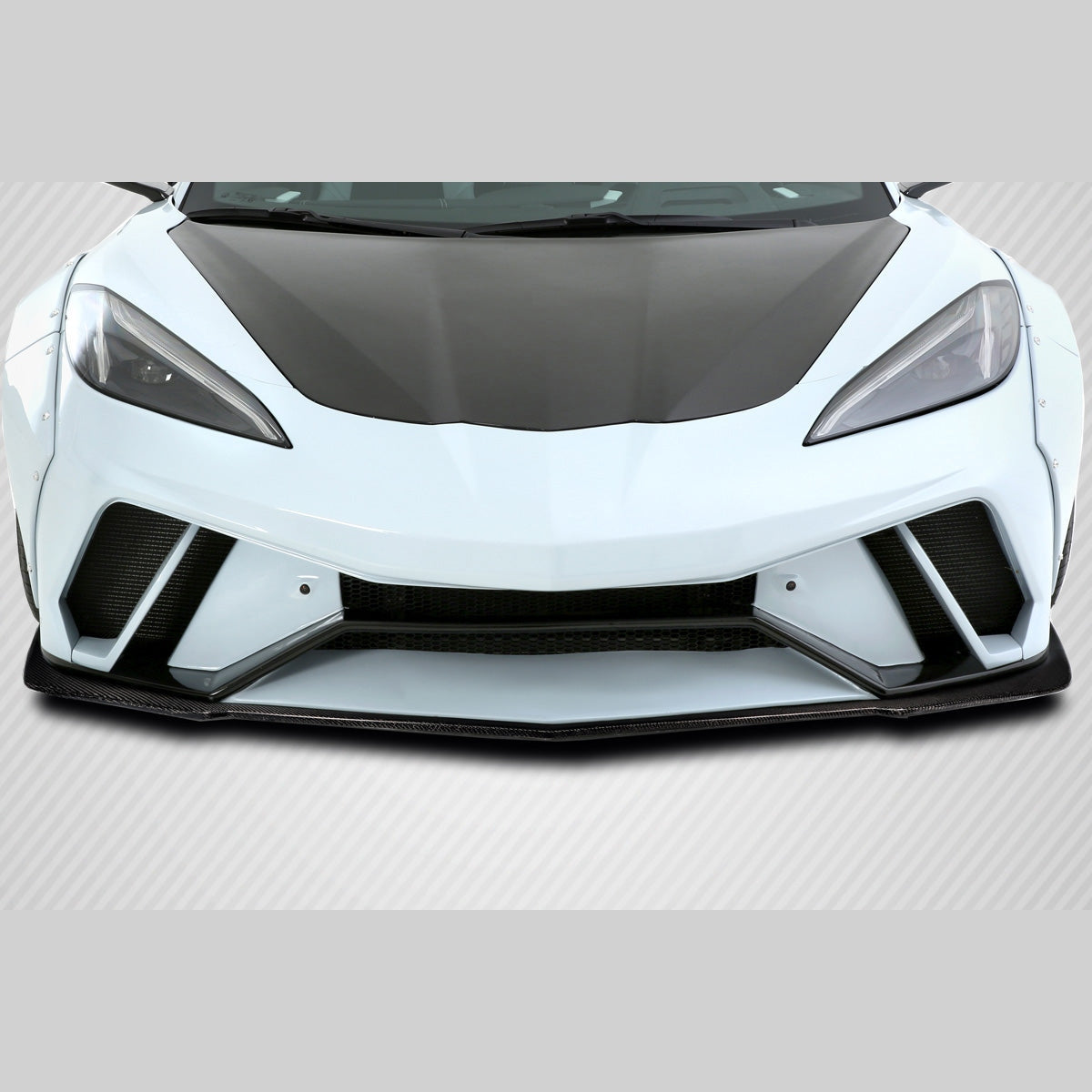 Chevrolet Corvette C8 Carbon Fiber Gran Veloce Front Lip Spoiler Air Dam Carbon Creations