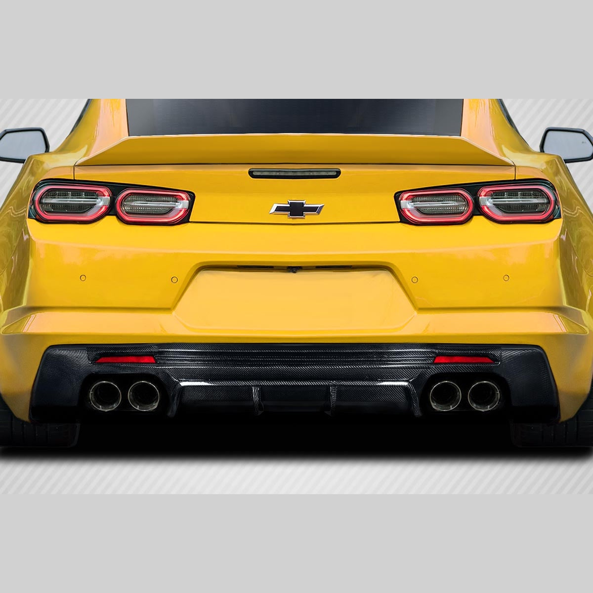 Chevrolet Camaro 2016-2023 Carbon Fiber Z1 Speed Rear Diffuser Carbon Creations