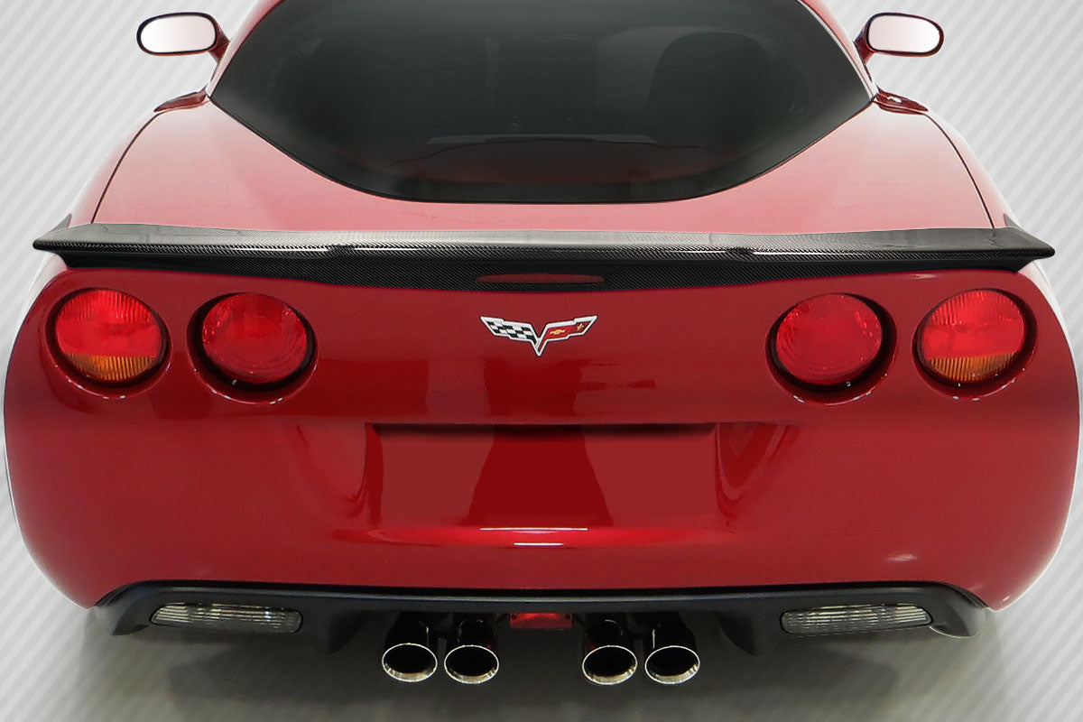 Chevrolet Corvette C6 Carbon Fiber Flow Wave Rear Wing Spoiler Carbon Creations