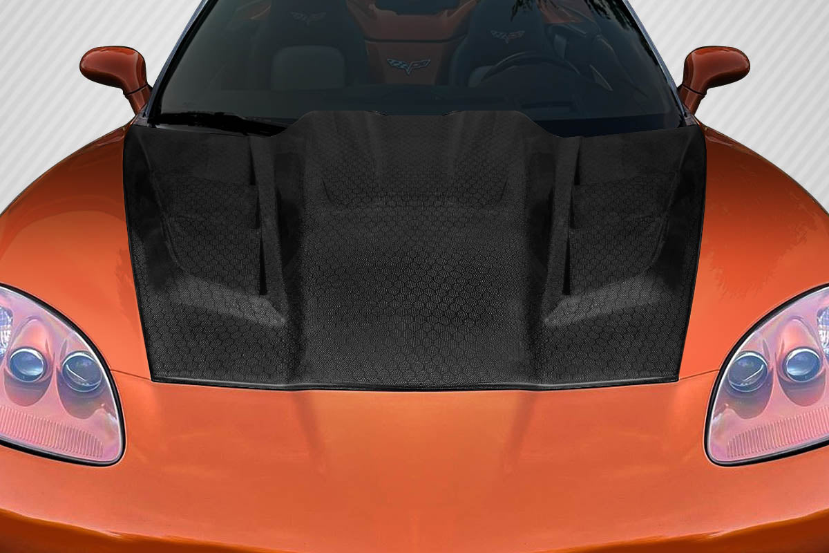 Chevrolet Corvette C6 Carbon Fiber Geo6ix Dritech ZR Edition 2 Hood Carbon Creations