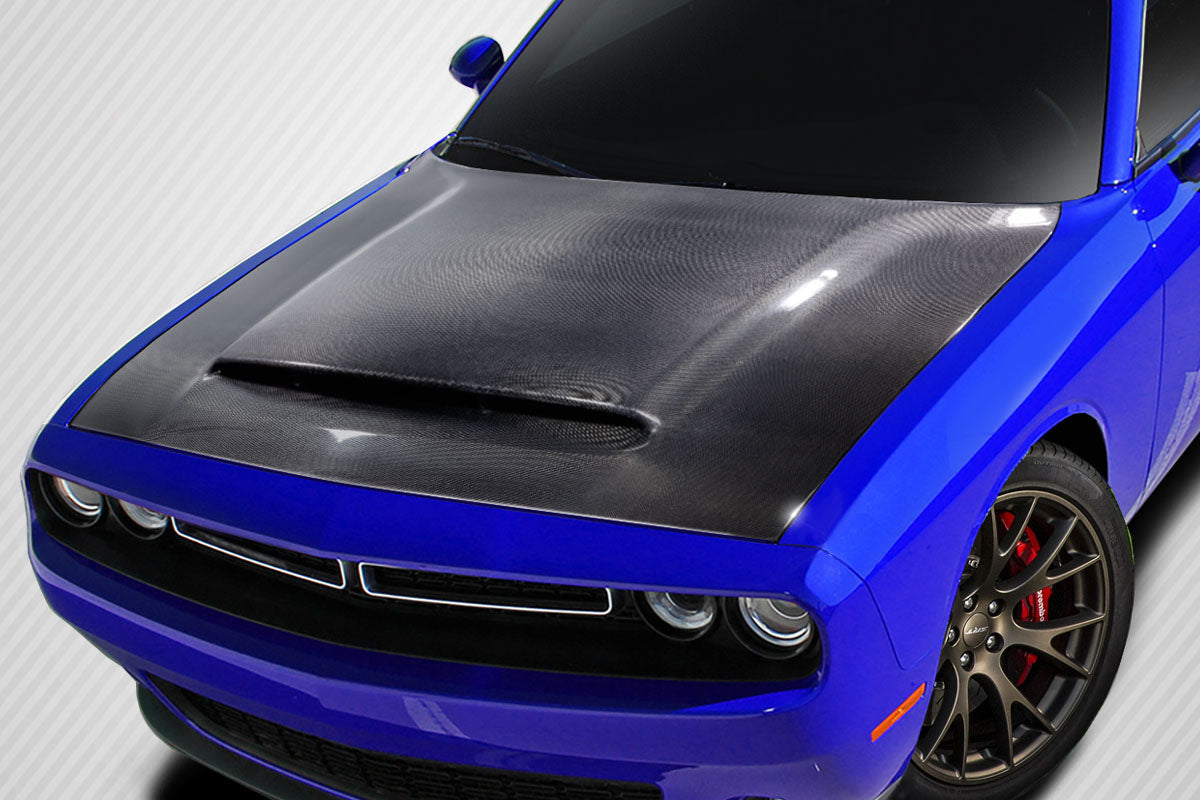 Dodge Challenger 2008-2023 Carbon Fiber Demon Look Hood Carbon Creations