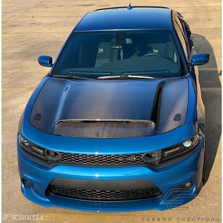 Dodge Charger 2015-2023 Carbon Fiber Demon Look Hood Carbon Creations