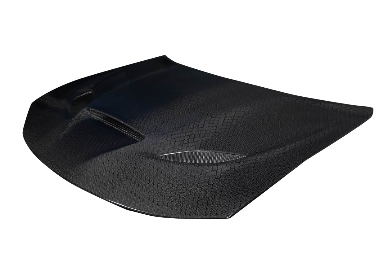 Dodge Charger 2015-2023 Carbon Fiber Geo6ix Dritech Hellcat Look Hood Carbon Creations