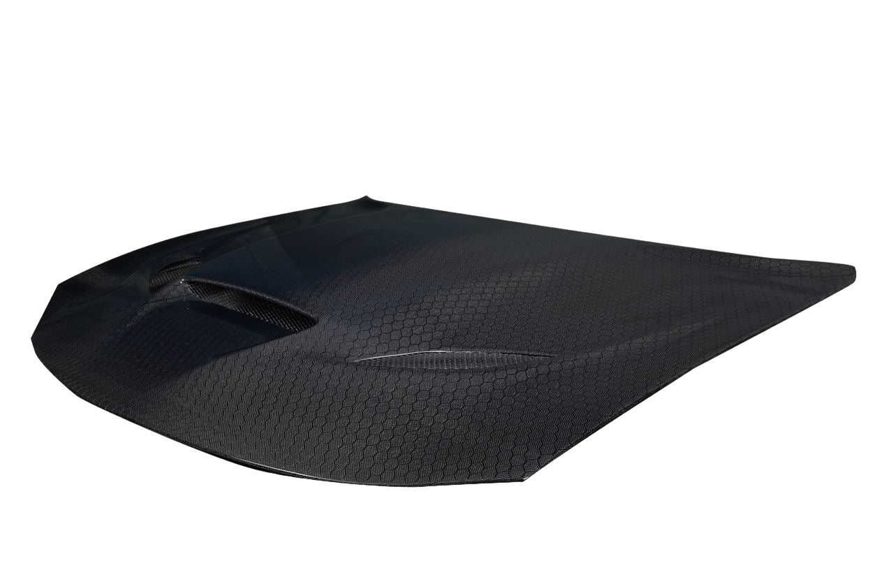 Dodge Charger 2015-2023 Carbon Fiber Geo6ix Dritech Hellcat Look Hood Carbon Creations