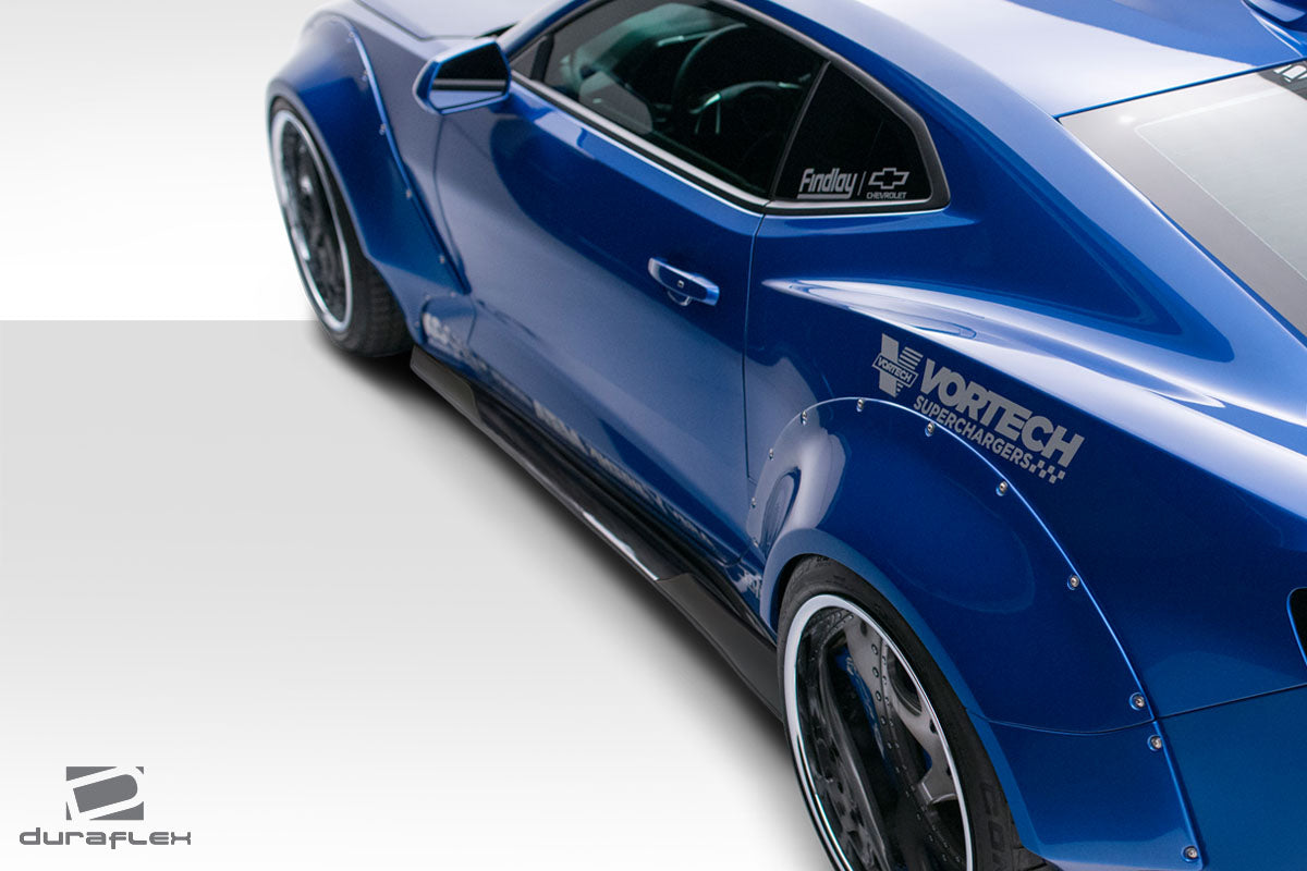 Chevrolet Camaro 2016-2023 Grid Side Splitters Duraflex