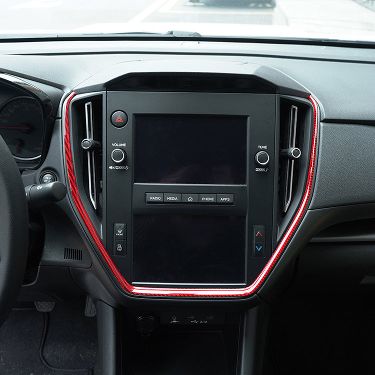 Subaru WRX 2022-2024 P&S Series Carbon Fiber Center Console Frame Trim JDMuscle