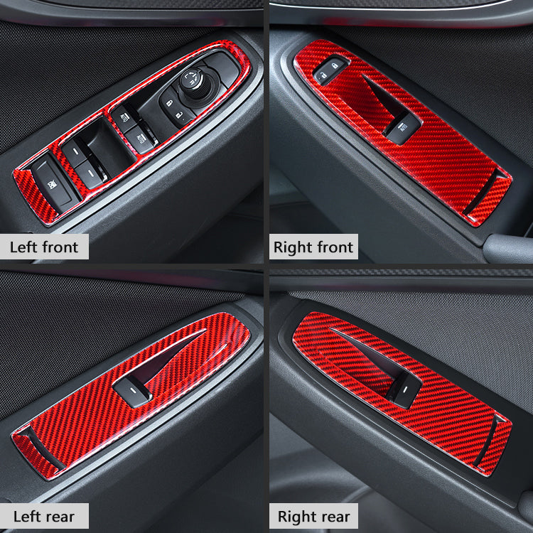 Subaru WRX 2022-2024 P&S Series Carbon Fiber Window Switch Trim Covers JDMuscle