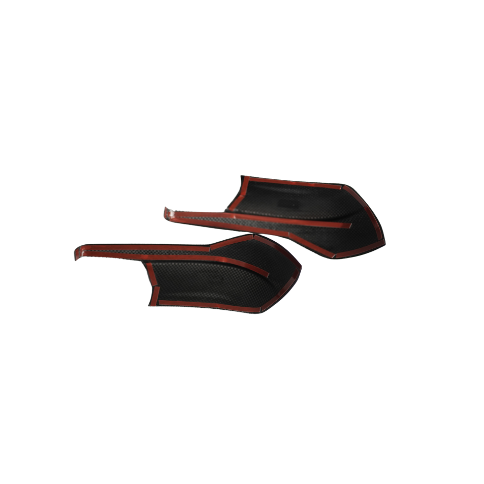 Subaru WRX 2022-2024 Tanso Dry Carbon Fiber Side Mirror Lower Trim Covers Gloss Finish JDMuscle