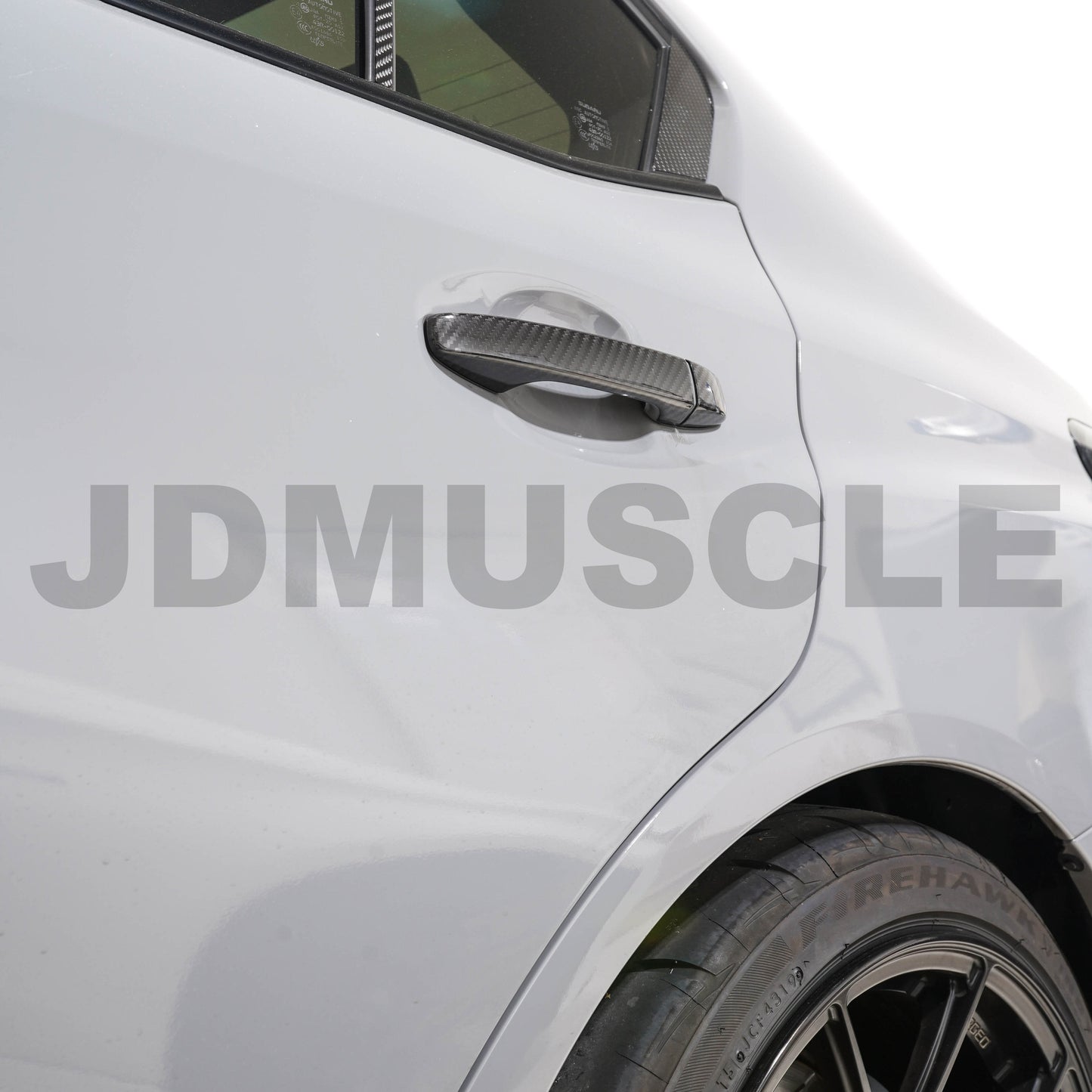 Subaru WRX STI 2015-2021 Tanso Dry Carbon Fiber Door Handle Covers Gloss Finish JDMuscle