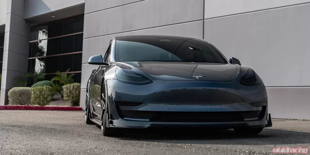 Tesla Model 3 Gloss Carbon Fiber Front Lip VR Aero