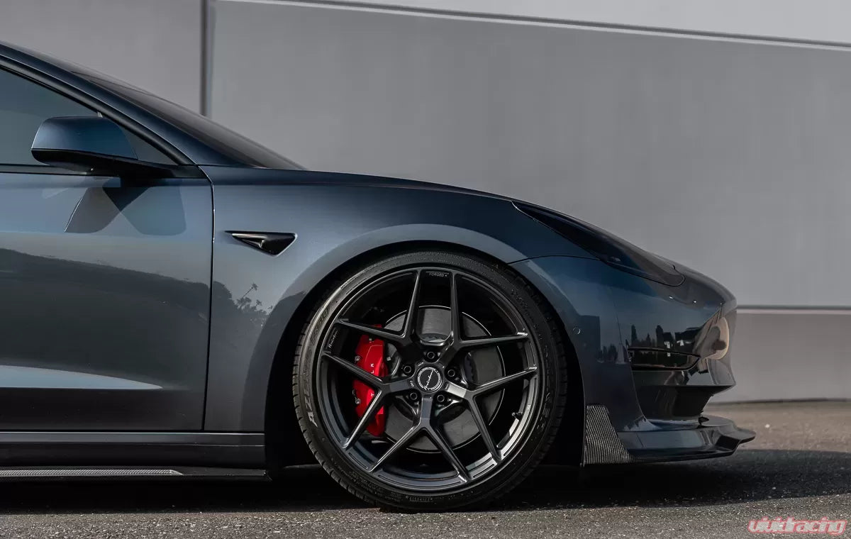 Tesla Model 3 Gloss Carbon Fiber Front Lip VR Aero
