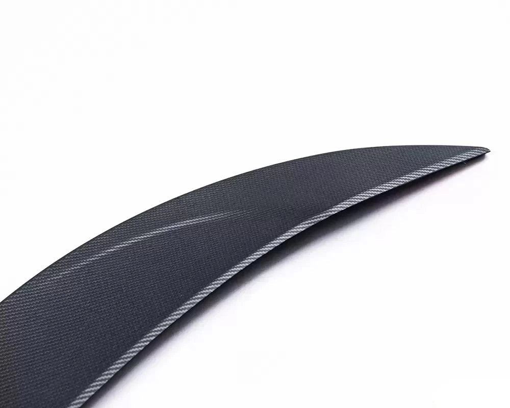Tesla Model 3 Matte Carbon Fiber Trunk Spoiler VR Aero