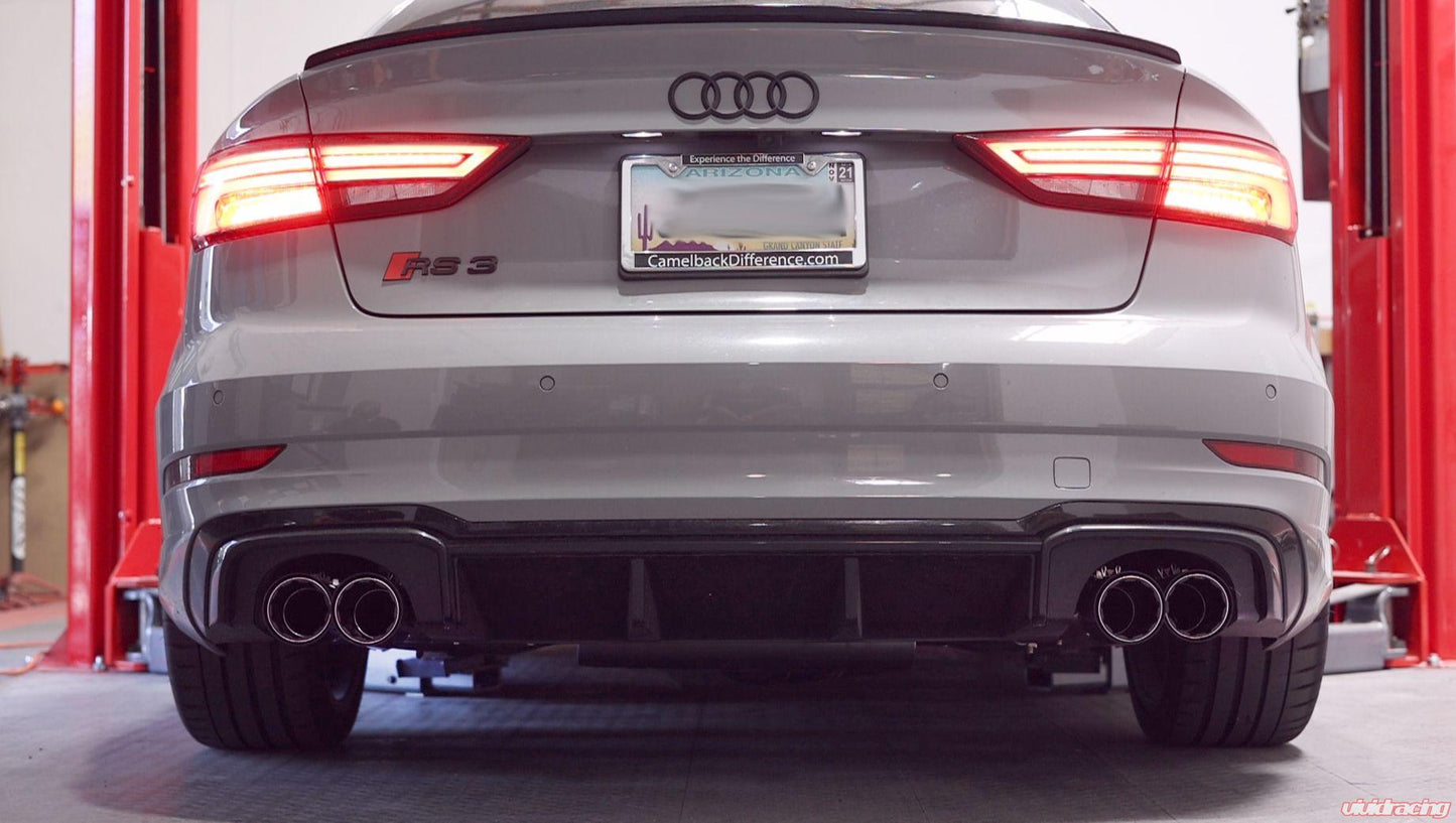 Audi RS 3 8V Stainless Valvetronic Exhaust System with Carbon Tips VR Performance