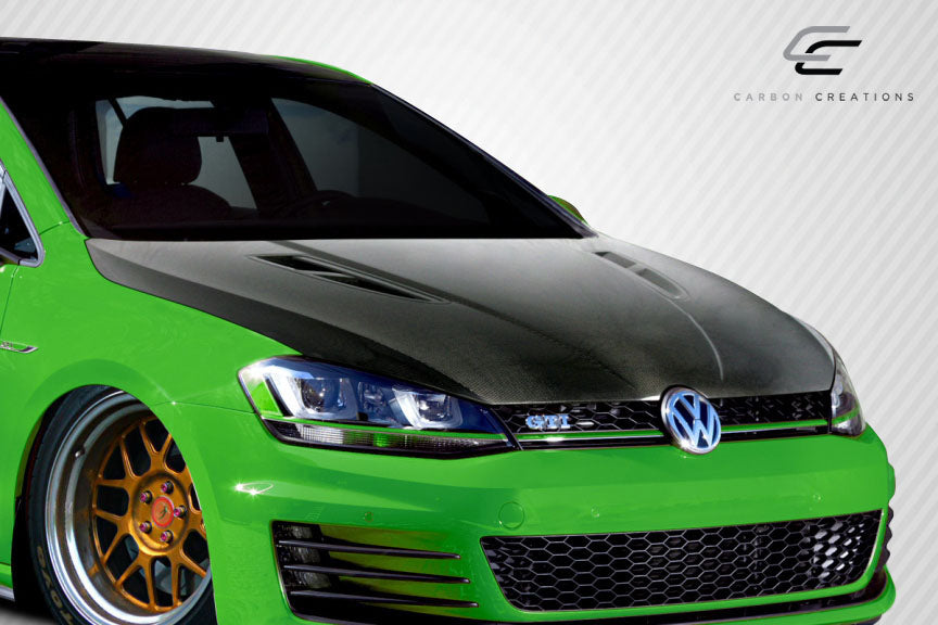 Volkswagen Golf GTi 2015-2021 Carbon Fiber DriTech K Design Hood Carbon Creations