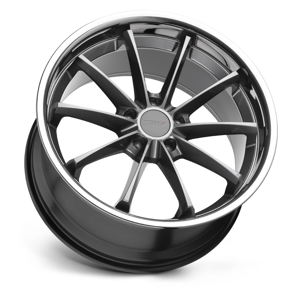 Sweep Wheel Gloss Gunmetal/Stainless Lip TSW