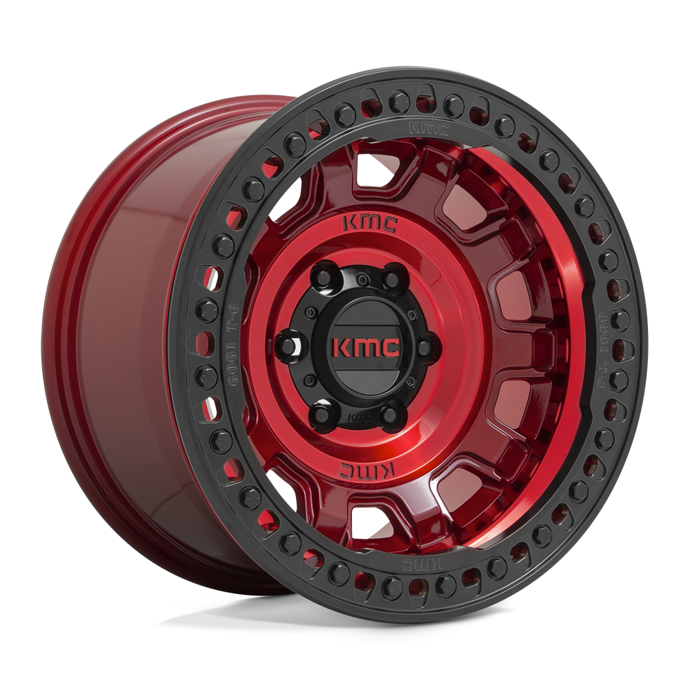 Tank Beadlock Wheel Candy Red KMC