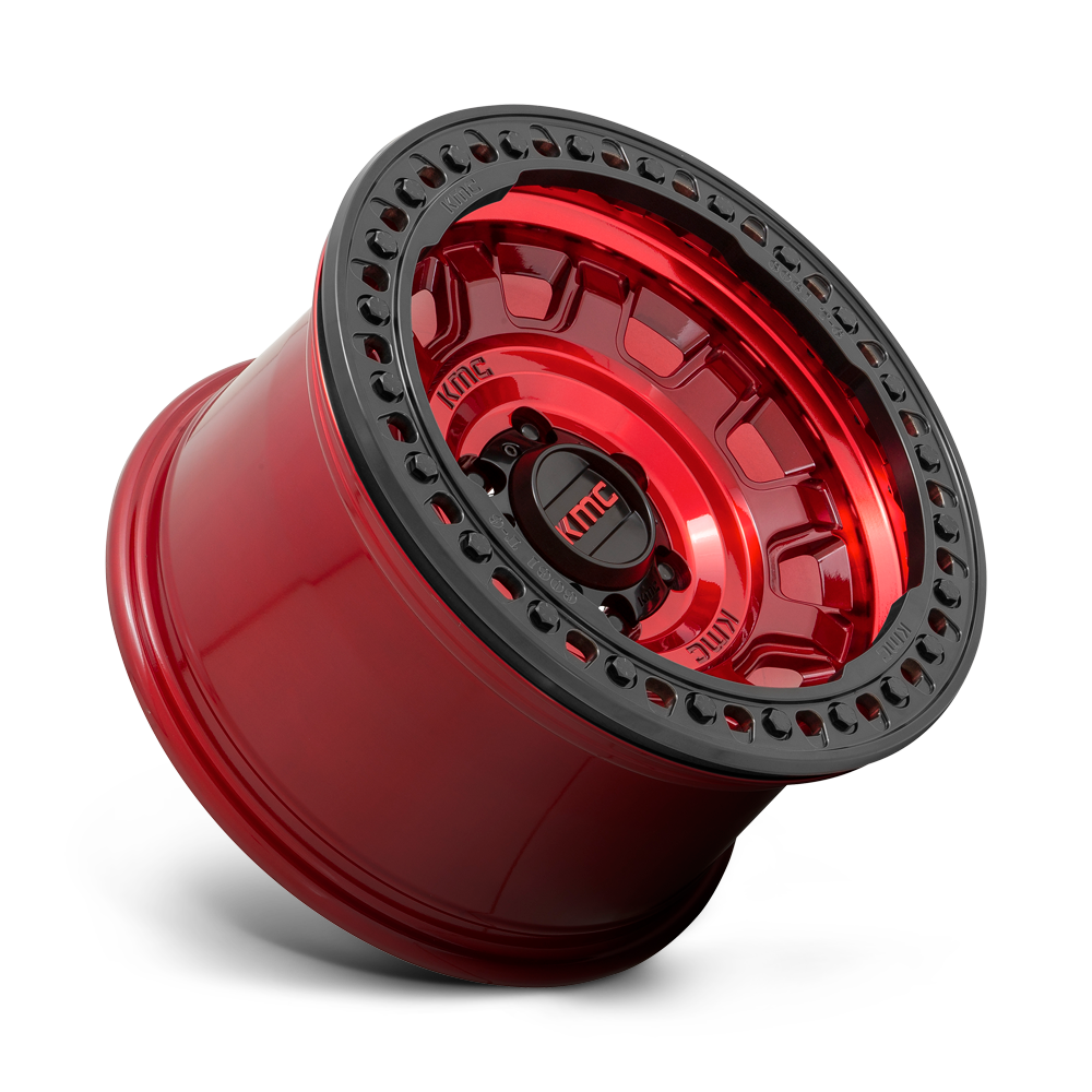 Tank Beadlock Wheel Candy Red KMC