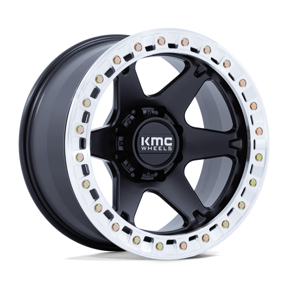 VI Beadlock Wheel Satin Black/Machined KMC