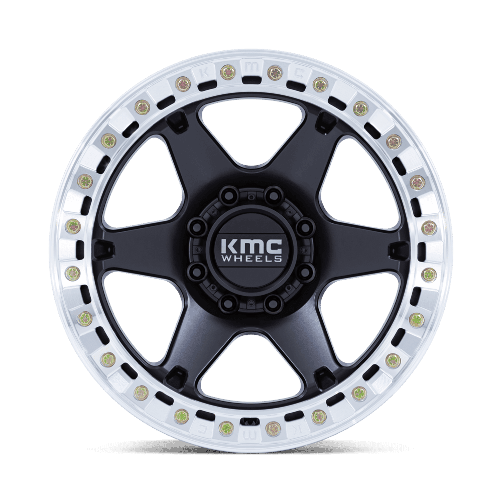 VI Beadlock Wheel Satin Black/Machined KMC