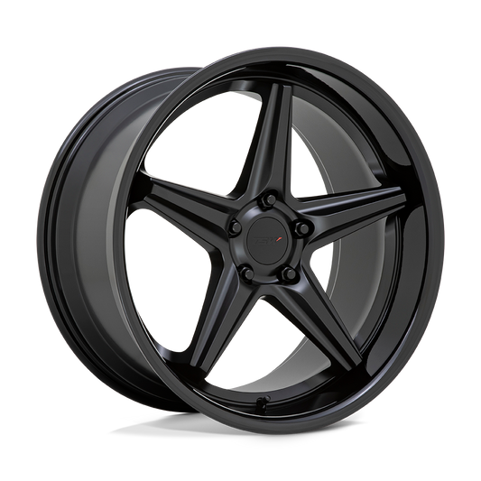 Launch Wheel Matte Black/Gloss Black Lip TSW