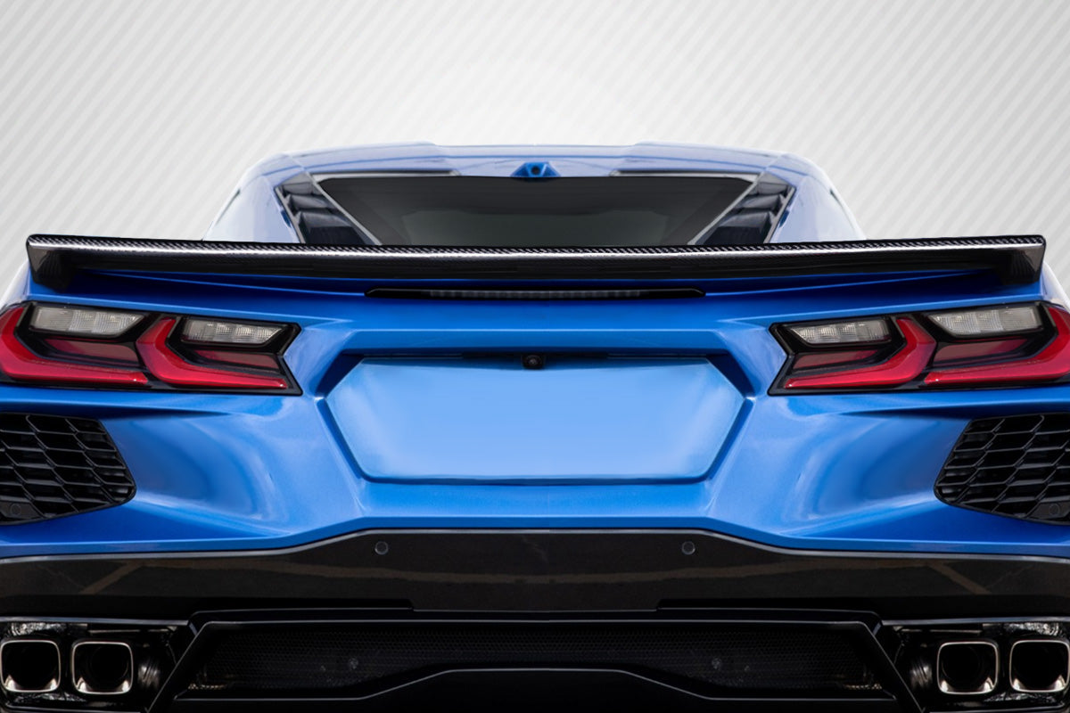 Chevrolet Corvette C8 Carbon Fiber Gran Veloce Flush Mount Rear Wing Spoiler Carbon Creations