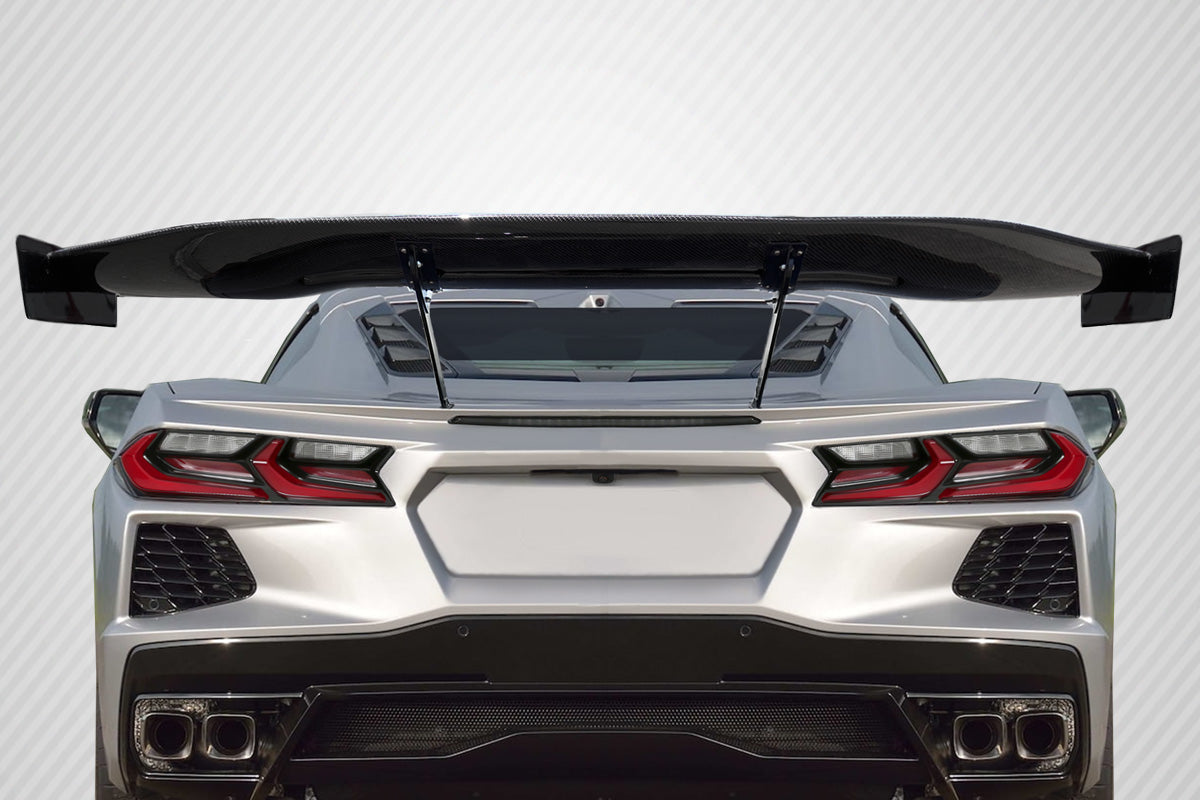 Chevrolet Corvette C8 Carbon Fiber Gran Veloce GT Rear Wing Spoiler Carbon Creations