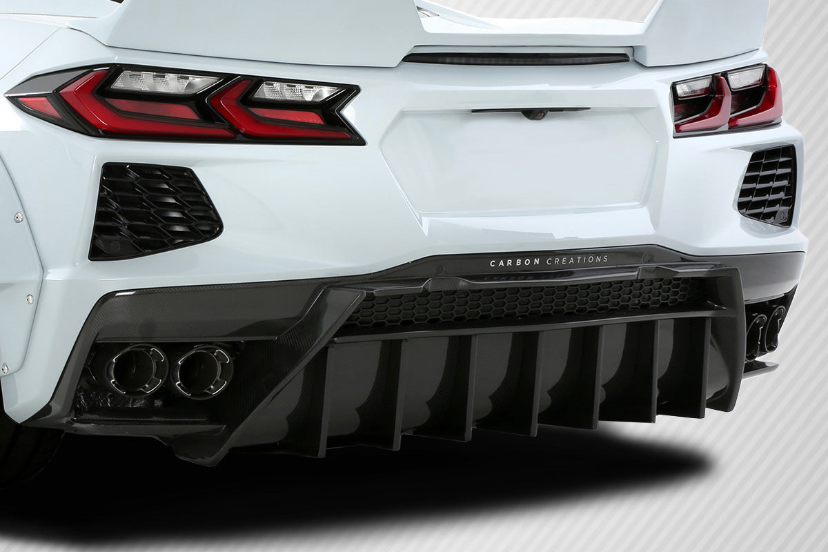 Chevrolet Corvette C8 Carbon Fiber Gran Veloce Rear Diffuser Carbon Creations