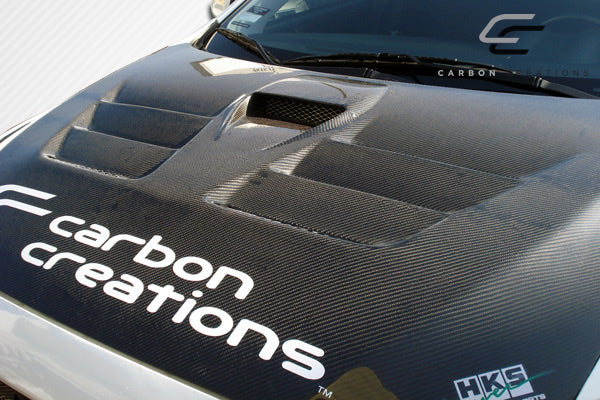 Mitsubishi Evolution X 2008-2017 Carbon Fiber Dritech GT Concept Hood Carbon Creations