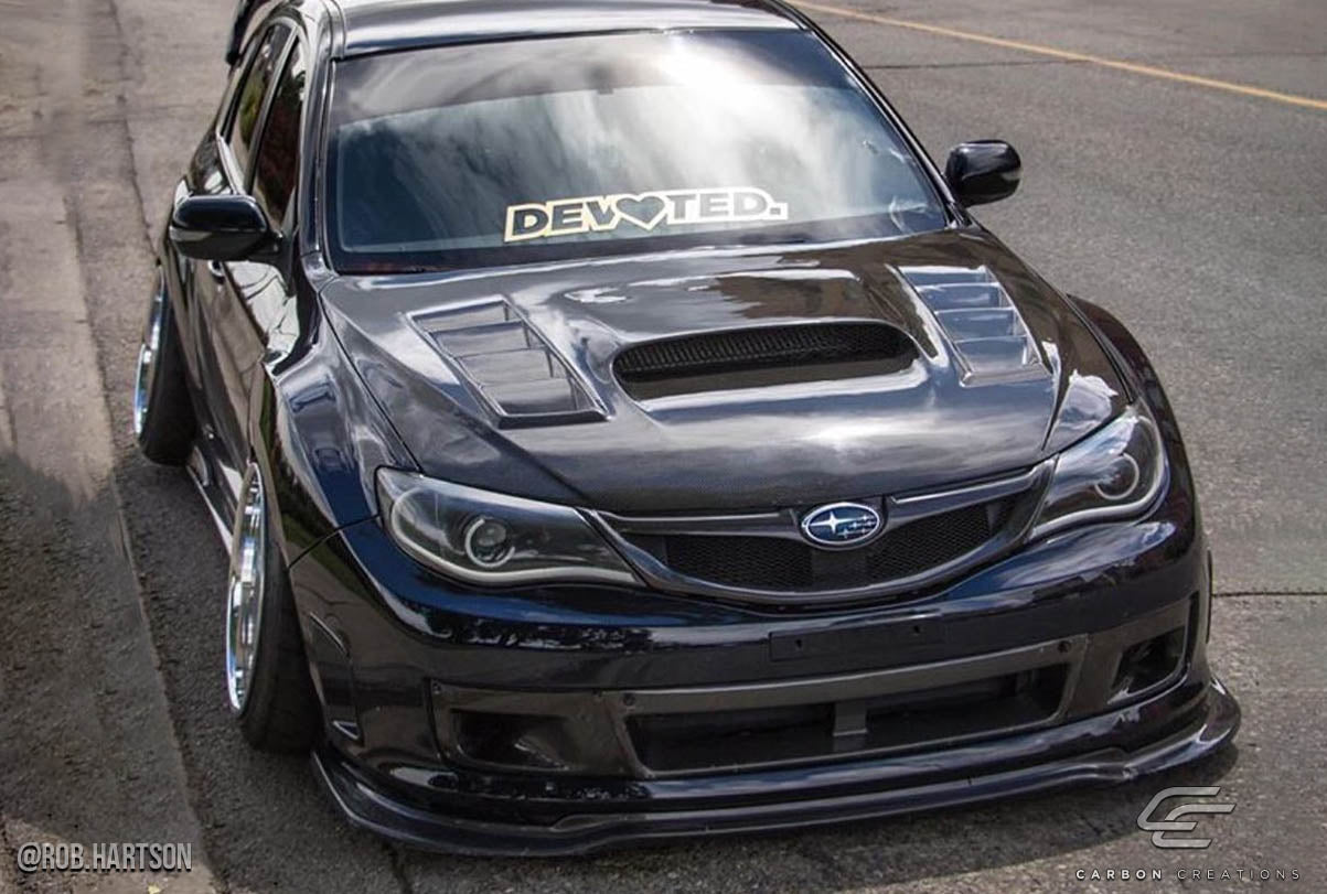 Subaru Impreza WRX STI 2008-2014 Carbon Fiber Dritech GT Concept Hood Carbon Creations